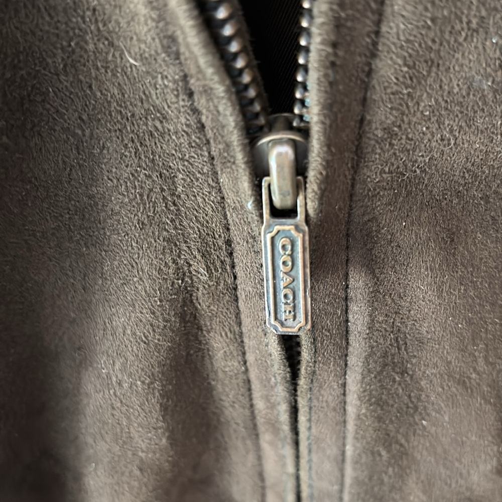 Coach | Vintage Leather Suede Bomber Jacket #0913 in Olive 🫒 fits M/L - Picture 9 of 10